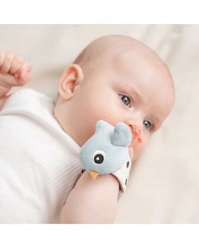 Lot de 2 Bracelet hochet - Happy clouds - Bleu