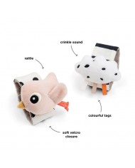 Lot de 2 Bracelet hochet - Happy clouds - Rose