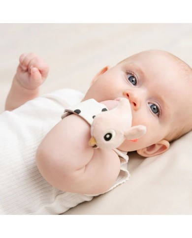 Lot de 2 Bracelet hochet - Happy clouds - Rose