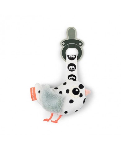 Doudou attache-sucette - Birdee - Bleu Doudou attache-sucette - Birdee - Bleu