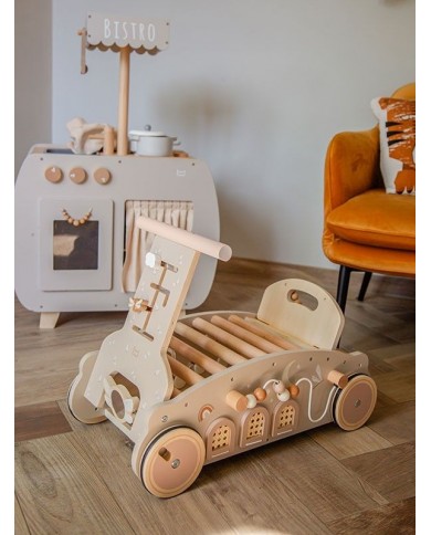 3 in 1 Rocker, Walker and Car - Nougat