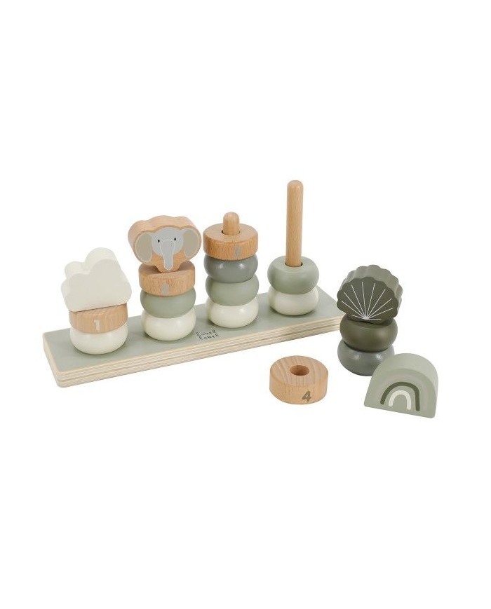 Little Stacking Rings - Olive Green