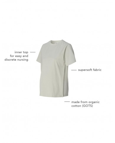 T-shirt d'allaitement Ifke - Pigeon T-shirt d'allaitement Ifke - Pigeon