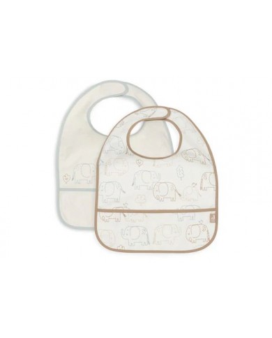 Bavoir imperméable - Elephant Tales - 2 Unités Bavoir imperméable - Elephant Tales - 2 Unités