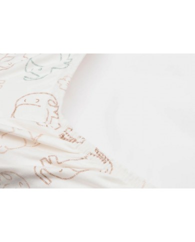 Housse matelas à Langer Jersey 50x70cm - Elephant Tales Housse matelas à Langer Jersey 50x70cm - Elephant Tales