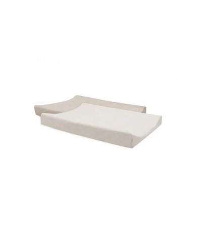 Housse matelas à Langer Éponge 50x70cm - Oatmeal/Sand - 2 Unités Housse matelas à Langer Éponge 50x70cm - Oatmeal/Sand - 2 Unités