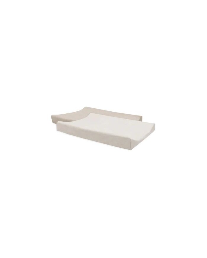 Housse matelas à Langer Éponge 50x70cm - Oatmeal/Sand - 2 Unités Housse matelas à Langer Éponge 50x70cm - Oatmeal/Sand - 2 Unités