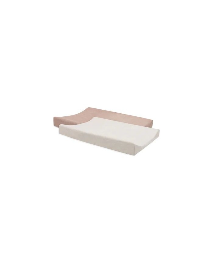 Housse matelas à Langer Éponge 50x70cm Wild Rose/Ivory - 2 Unités