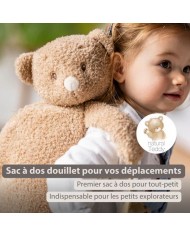 Sac à dos Teddy - 30 cm - ours - Beige