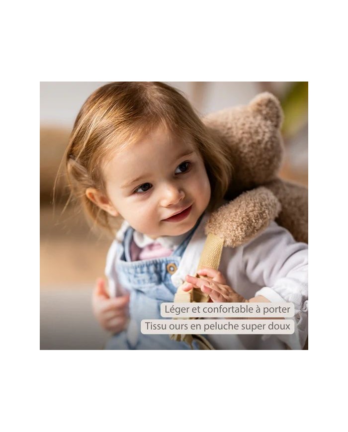 Sac à dos Teddy - 30 cm - ours - Beige
