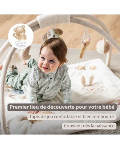 Tapis de jeu Teddy avec arches carré - 70 x 80 cm