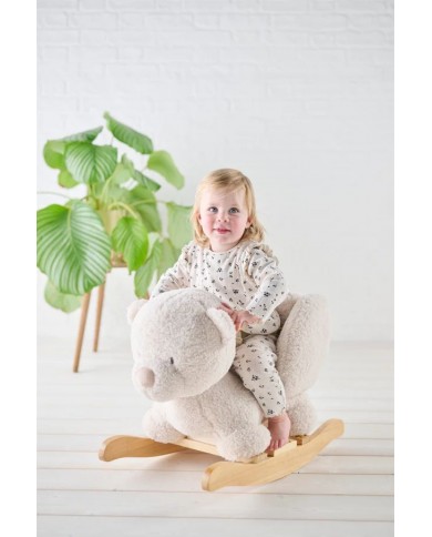 Ours à bascule - Teddy écru
