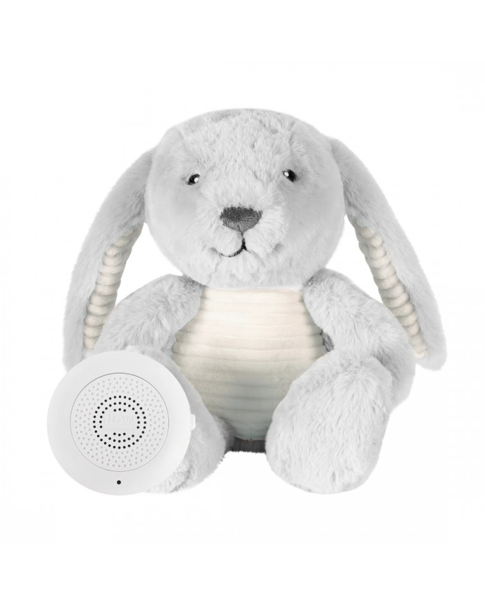 Doudou Battements de Coeur rechargeable - Milo le lapin - Gris