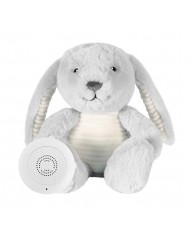 Doudou Battements de Coeur rechargeable - Milo le lapin - Gris