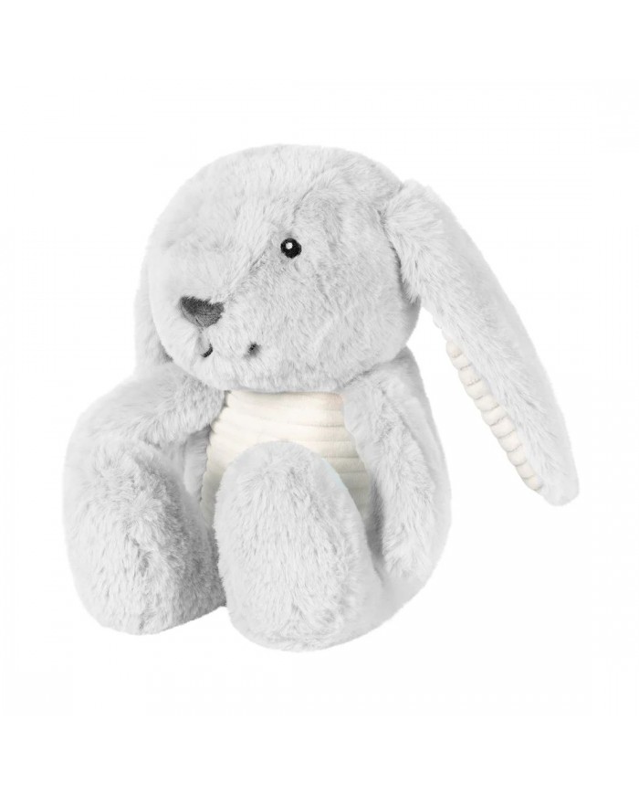 Doudou Battements de Coeur rechargeable - Milo le lapin - Gris