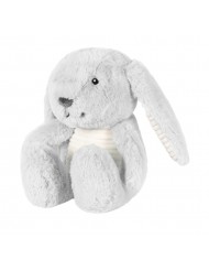 Doudou Battements de Coeur rechargeable - Milo le lapin - Gris