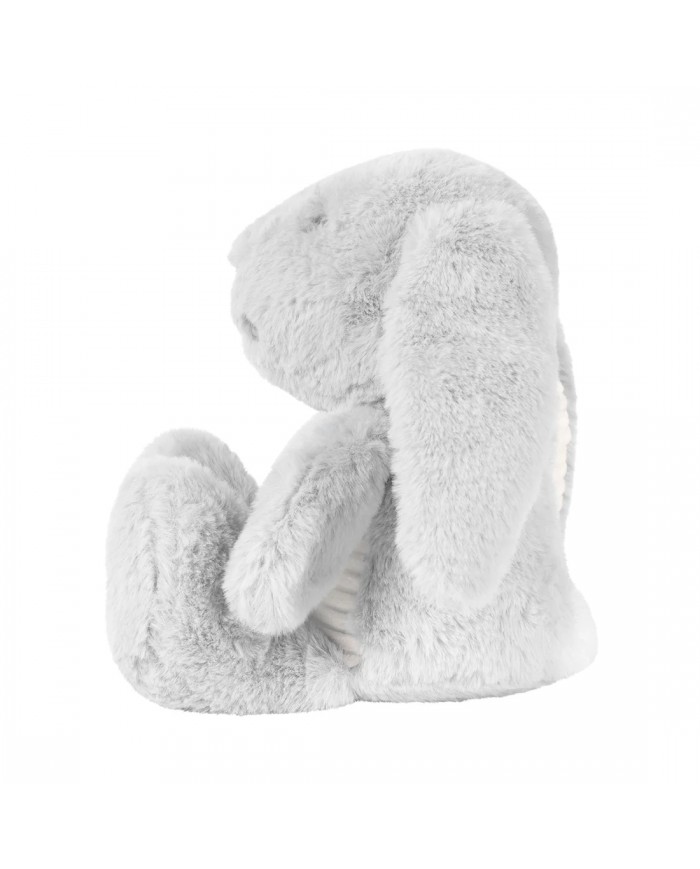 Doudou Battements de Coeur rechargeable - Milo le lapin - Gris
