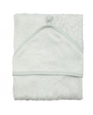 Cape de bain beige en éponge 75x75 cm