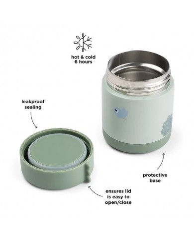 Boîte repas isotherme 300 ml Playground Vert