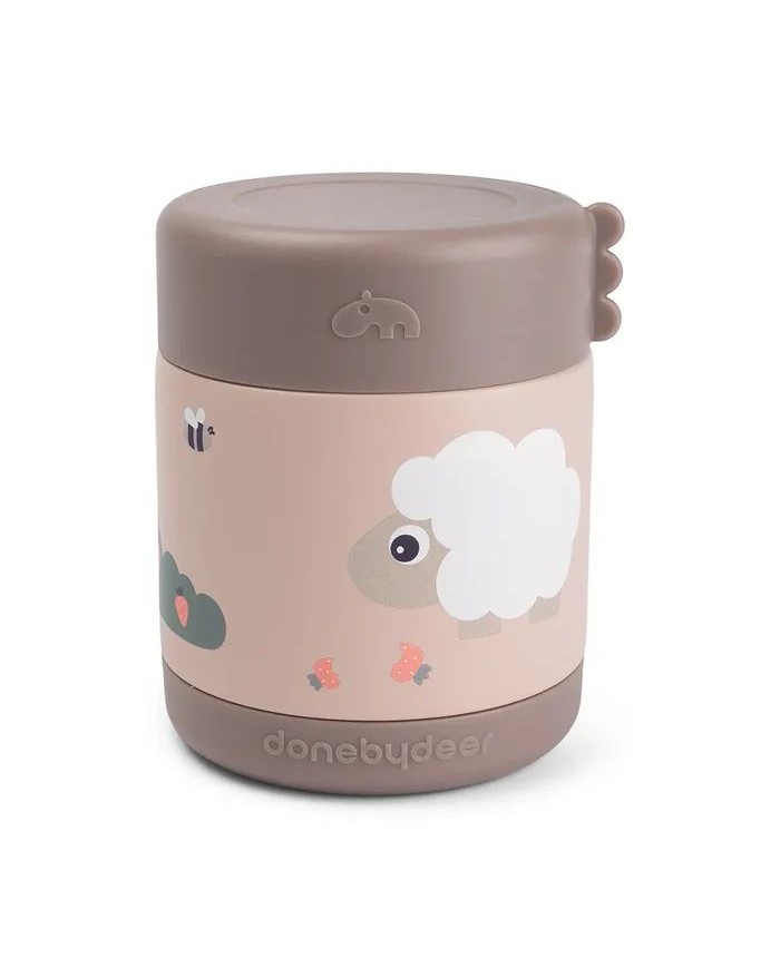 Boîte repas isotherme 300 ml Tiny farm Rose