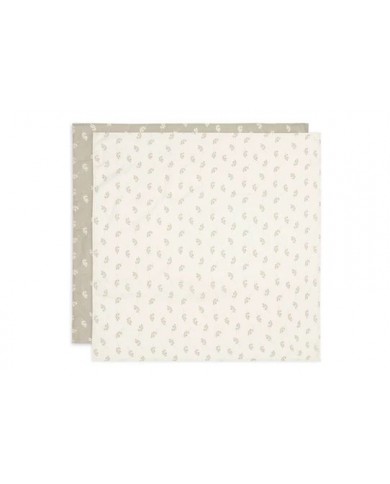 Lot de 2 tétras 115x115cm Twig - Olive Green