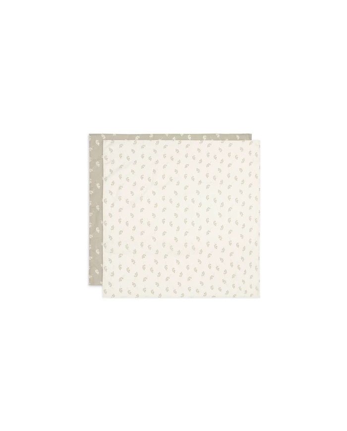 Lot de 2 tétras 115x115cm Twig - Olive Green