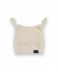 Bonnet lutin bouclette biscuit