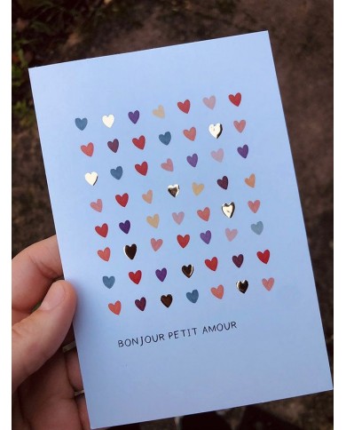 Carte de voeux "Bonjour petit amour"