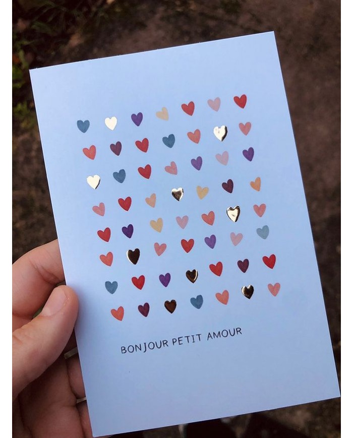 Carte de voeux "Bonjour petit amour"