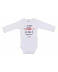 Body manches longues "Il n'y a pas de tonton aussi génial" blanc
