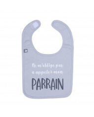 Bavoir "Papi sait tout" antra/bleu