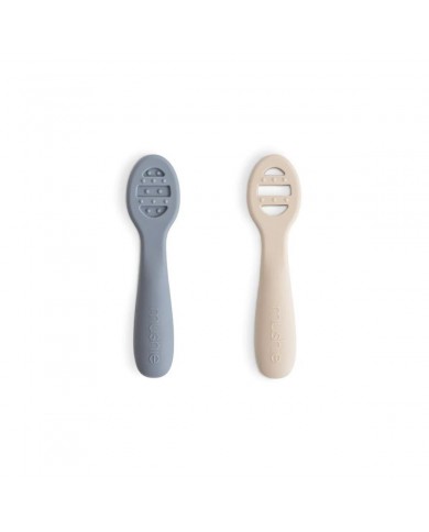 Lot de 2 cuillères sensorielles en silicone Tradewinds / Shifting Sand
