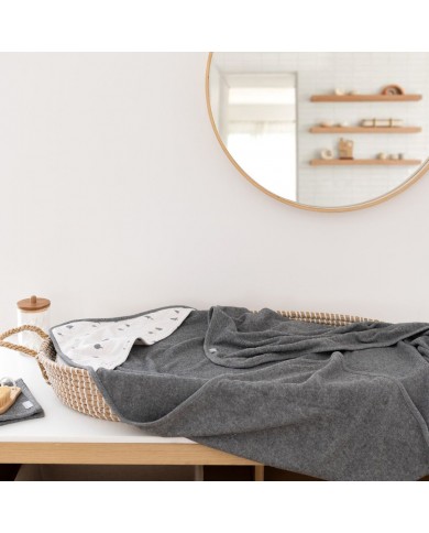 Cape de bain terry 90x90cm - Motif scandinave