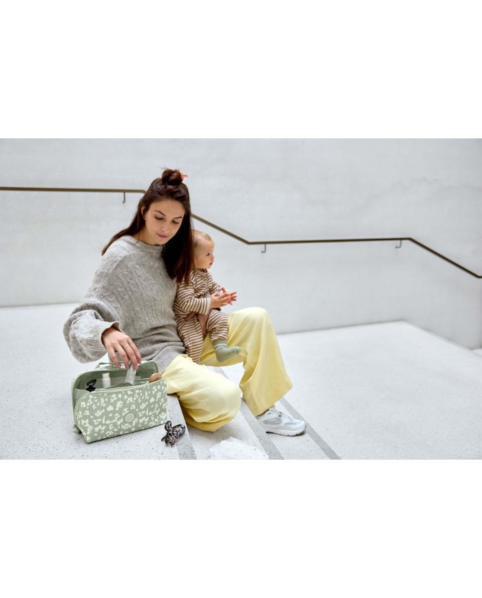 Organisateur de table à langer - Leo, kaki clair