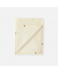Couverture multifonction 95x75 cm en Teddy - Off White