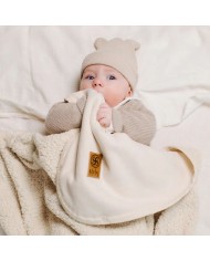 Couverture multifonction 95x75 cm en Teddy - Off White