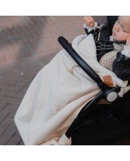 Couverture multifonction 95x75 cm en Teddy - Off White