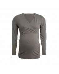 T-shirt manches longues d'allaitement - Glow Noir