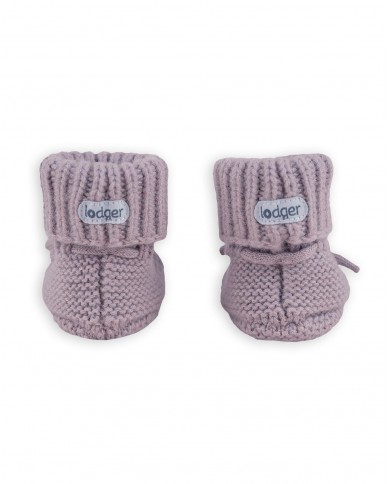 Chaussons bébé en laine Mérinos - Rose - 6-12 mois
