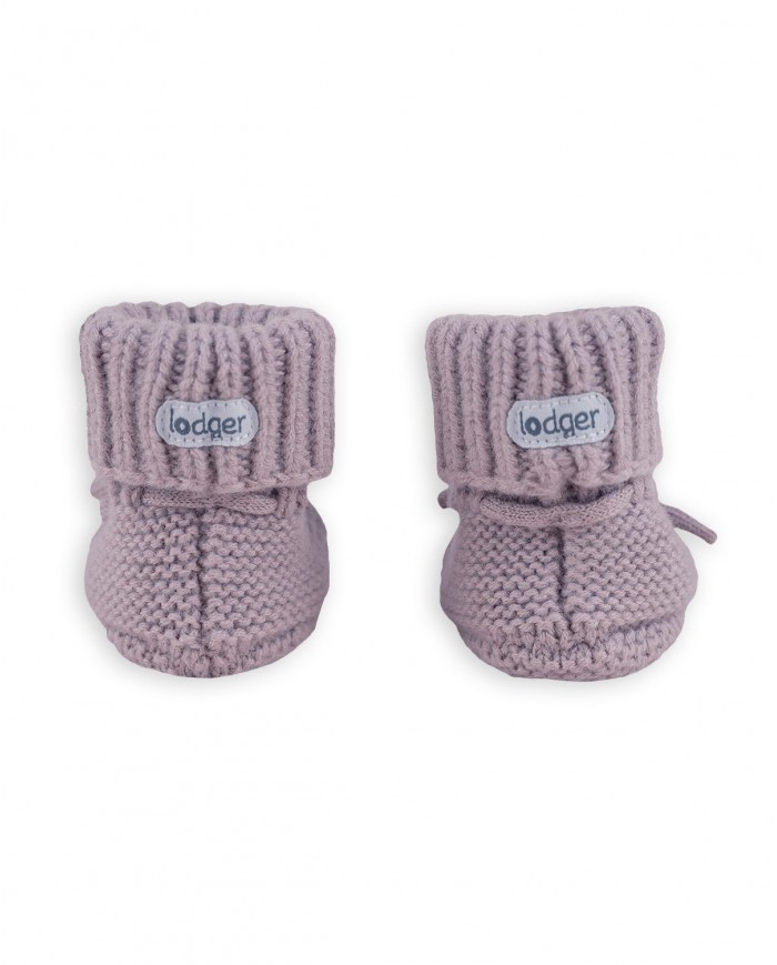 Chaussons bébé en laine Mérinos - Rose - 6-12 mois