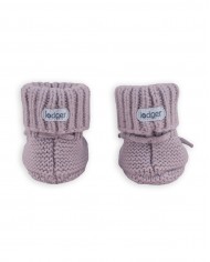 Chaussons bébé en laine Mérinos - Rose - 6-12 mois