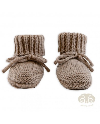 Chaussons bébé en laine Mérinos - Buffalo - 6-12 mois