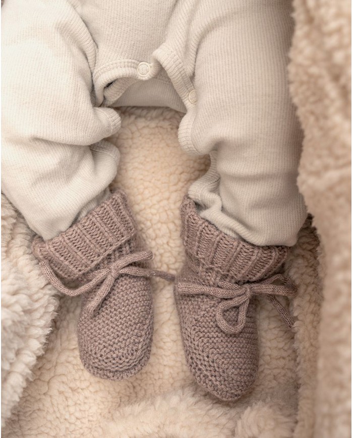 Chaussons bébé en laine Mérinos - Buffalo - 6-12 mois