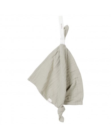 Attache sucette mouchoir Faro - Sage