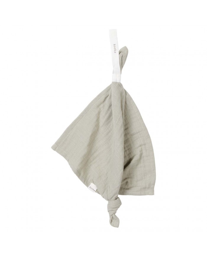 Attache sucette mouchoir Faro - Sage