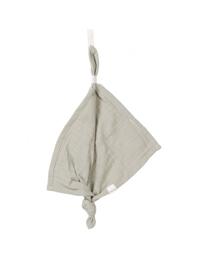 Attache sucette mouchoir Faro - Sage