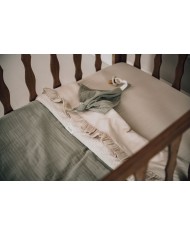 Attache sucette mouchoir Faro - Sage