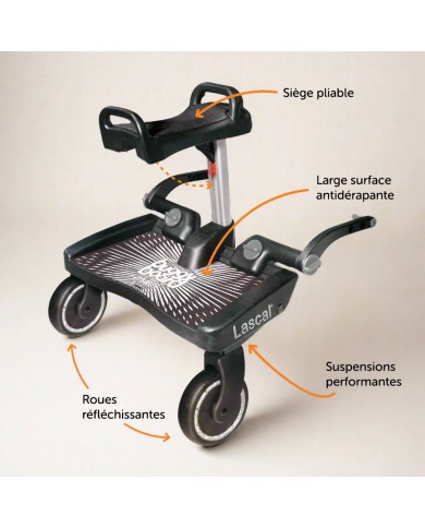 Buggyboard Maxi+ saddle - Black