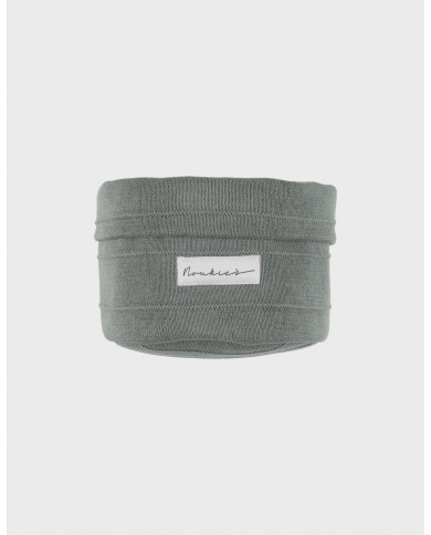 Panier de rangement en tricot bio - Kaki