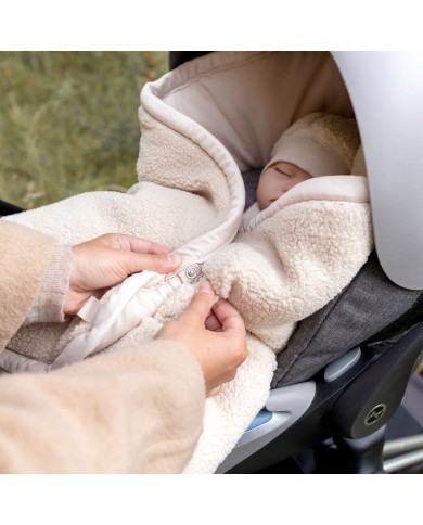 Nid d'ange Biside Pady teddy + jersey - Ficelle